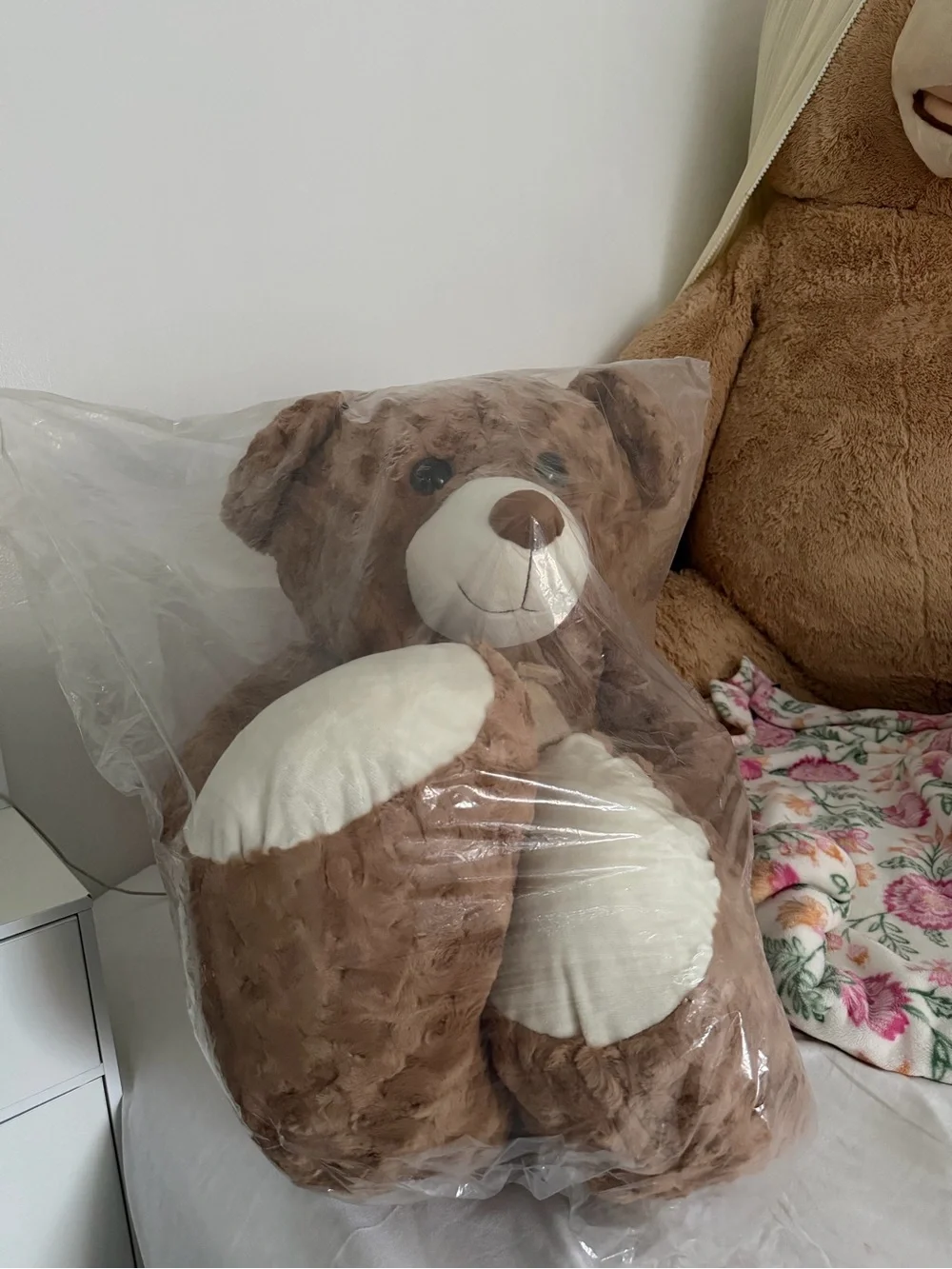 Plush Brown Teddy Bear Decorative Throw Pillow by